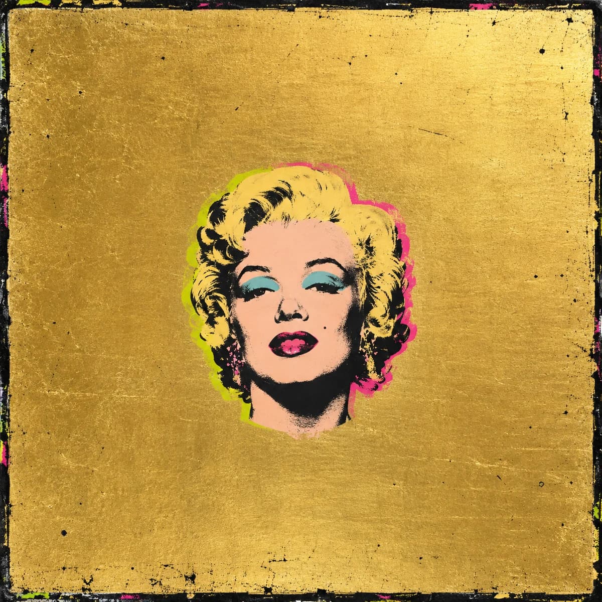 MAD Gold Marilyn Monroe founder inscription