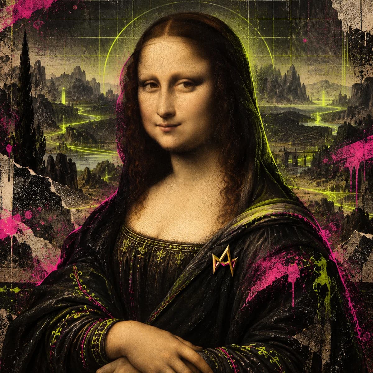 MAD Mona Lisa founder inscription