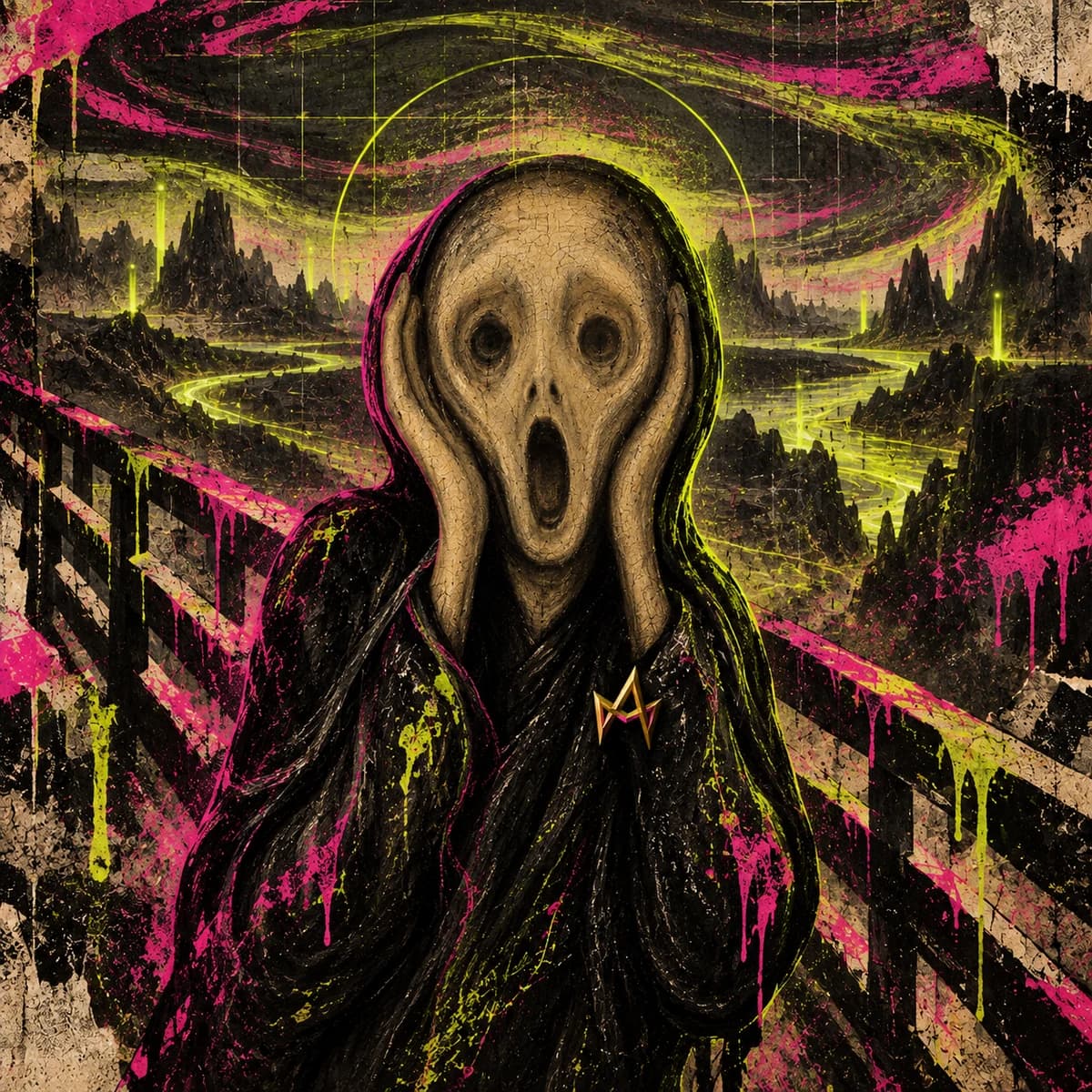 MAD The Scream inscription